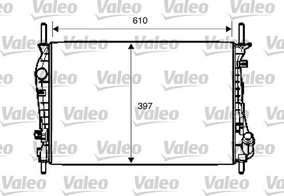 Valeo 734696 - Radiators, Motora dzesēšanas sistēma ps1.lv