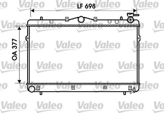 Valeo 734658 - Radiators, Motora dzesēšanas sistēma ps1.lv