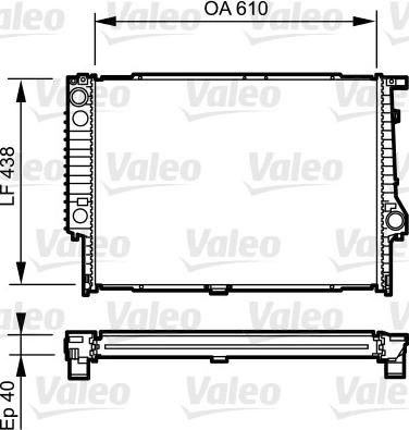 Valeo 734615 - Radiators, Motora dzesēšanas sistēma ps1.lv