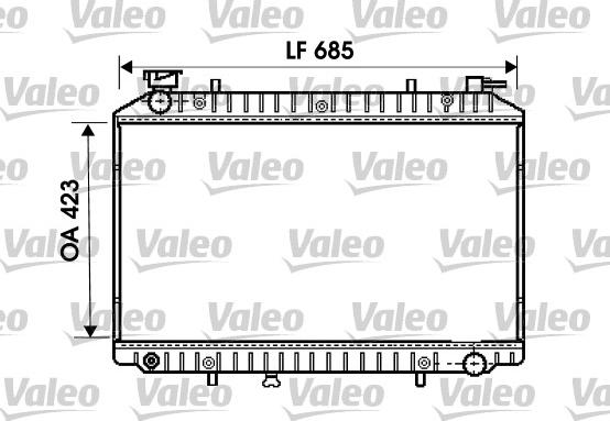 Valeo 734671 - Radiators, Motora dzesēšanas sistēma ps1.lv