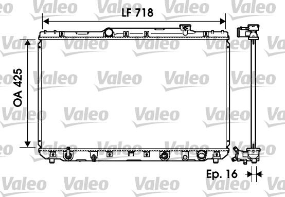 Valeo 734193 - Radiators, Motora dzesēšanas sistēma ps1.lv