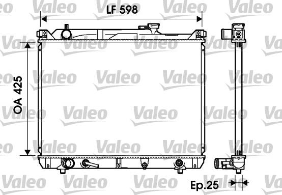 Valeo 734161 - Radiators, Motora dzesēšanas sistēma ps1.lv