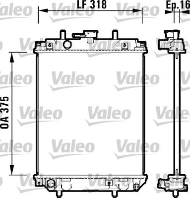 Valeo 734105 - Radiators, Motora dzesēšanas sistēma ps1.lv