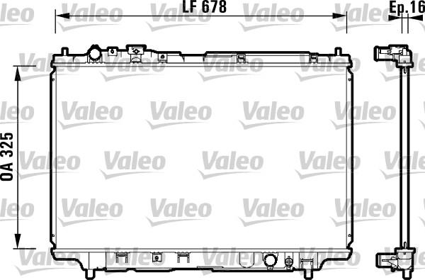 Valeo 734120 - Radiators, Motora dzesēšanas sistēma ps1.lv