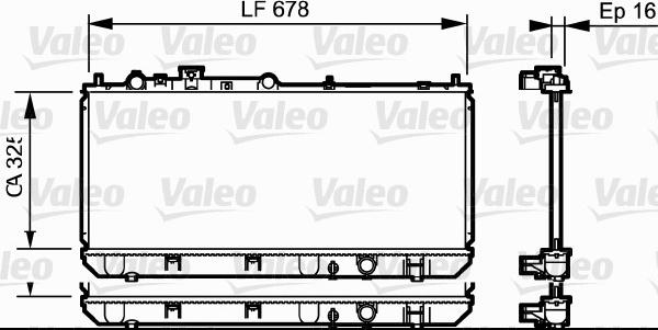 Valeo 734123 - Radiators, Motora dzesēšanas sistēma ps1.lv