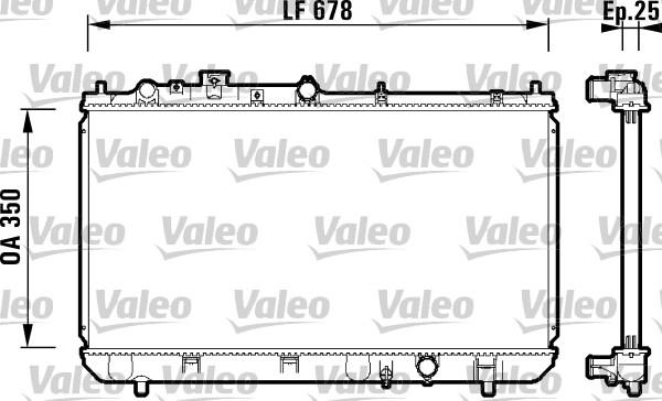 Valeo 734122 - Radiators, Motora dzesēšanas sistēma ps1.lv