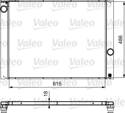 Valeo 734898 - Radiators, Motora dzesēšanas sistēma ps1.lv