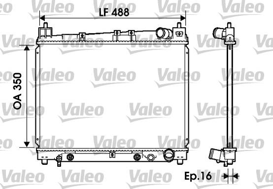 Valeo 734841 - Radiators, Motora dzesēšanas sistēma ps1.lv