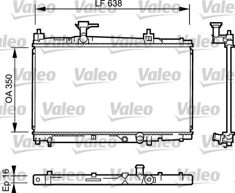 Valeo 734842 - Radiators, Motora dzesēšanas sistēma ps1.lv