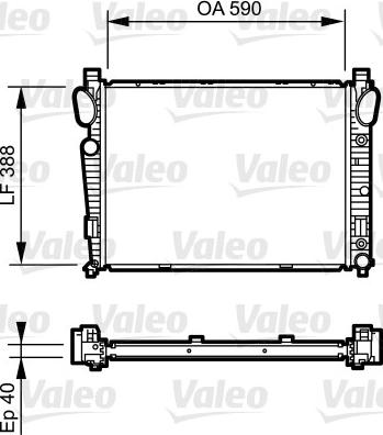 Valeo 734855 - Radiators, Motora dzesēšanas sistēma ps1.lv