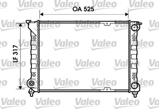 Valeo 734853 - Radiators, Motora dzesēšanas sistēma ps1.lv