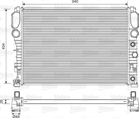 Valeo 734805 - Radiators, Motora dzesēšanas sistēma ps1.lv