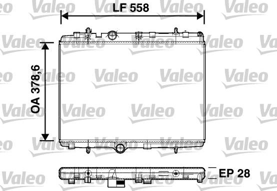 Valeo 734398 - Radiators, Motora dzesēšanas sistēma ps1.lv