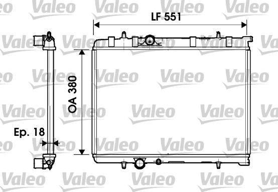Valeo 734346 - Radiators, Motora dzesēšanas sistēma ps1.lv