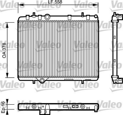 Valeo 734366 - Radiators, Motora dzesēšanas sistēma ps1.lv