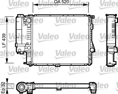 Valeo 734301 - Radiators, Motora dzesēšanas sistēma ps1.lv