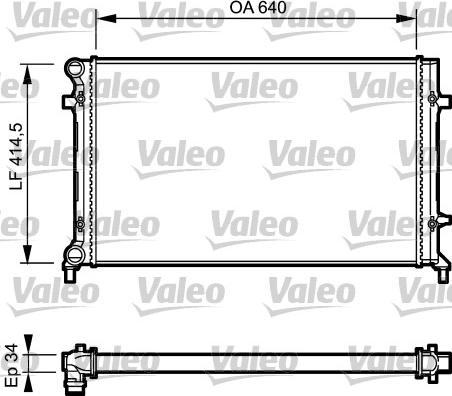 Valeo 734335 - Radiators, Motora dzesēšanas sistēma ps1.lv