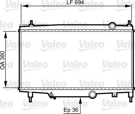 Valeo 734336 - Radiators, Motora dzesēšanas sistēma ps1.lv