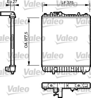 Valeo 734330 - Radiators, Motora dzesēšanas sistēma ps1.lv