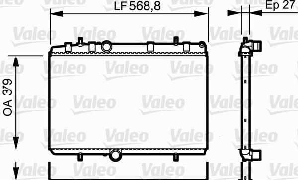 Valeo 734338 - Radiators, Motora dzesēšanas sistēma ps1.lv
