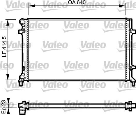 Valeo 734332 - Radiators, Motora dzesēšanas sistēma ps1.lv
