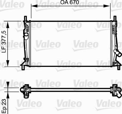 Valeo 734320 - Radiators, Motora dzesēšanas sistēma ps1.lv