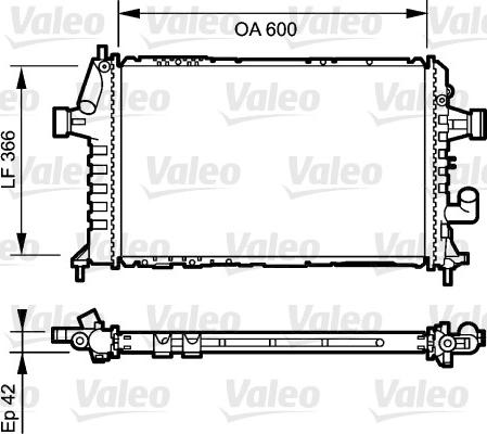 Valeo 734322 - Radiators, Motora dzesēšanas sistēma ps1.lv