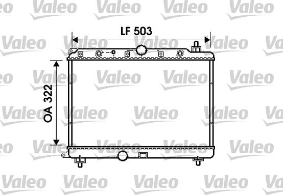 Valeo 734290 - Radiators, Motora dzesēšanas sistēma ps1.lv