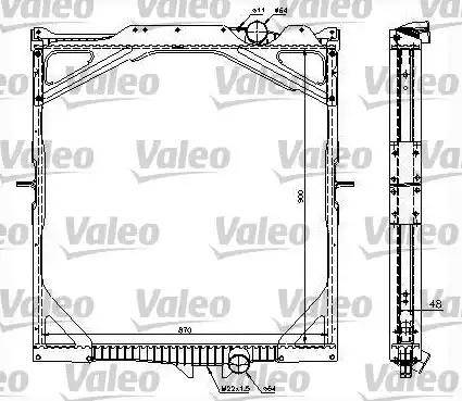 Valeo 734298 - Radiators, Motora dzesēšanas sistēma ps1.lv