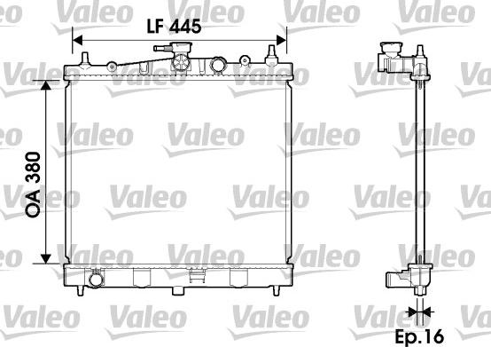 Valeo 734246 - Radiators, Motora dzesēšanas sistēma ps1.lv