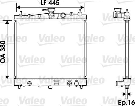 Valeo 734247 - Radiators, Motora dzesēšanas sistēma ps1.lv