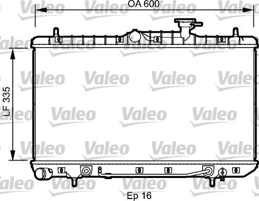 Valeo 734253 - Radiators, Motora dzesēšanas sistēma ps1.lv