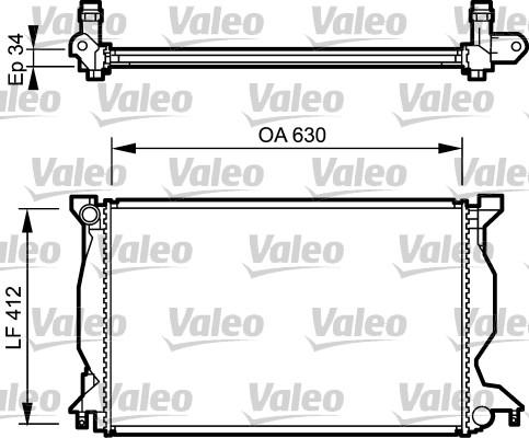 Valeo 734268 - Radiators, Motora dzesēšanas sistēma ps1.lv