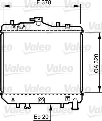 Valeo 734262 - Radiators, Motora dzesēšanas sistēma ps1.lv