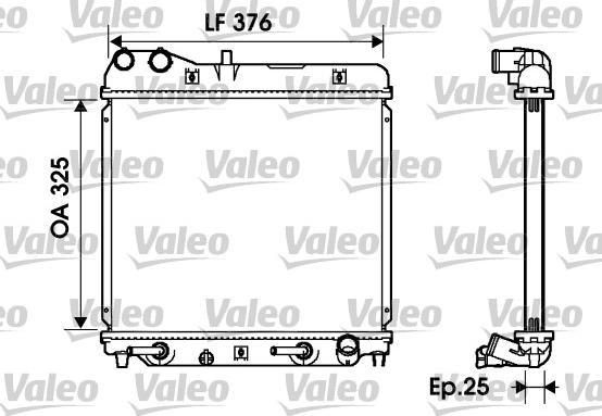 Valeo 734218 - Radiators, Motora dzesēšanas sistēma ps1.lv