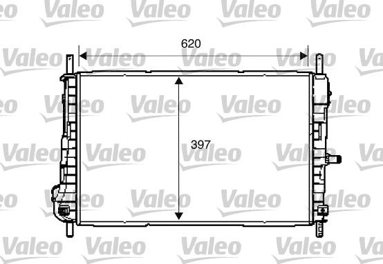 Valeo 734288 - Radiators, Motora dzesēšanas sistēma ps1.lv