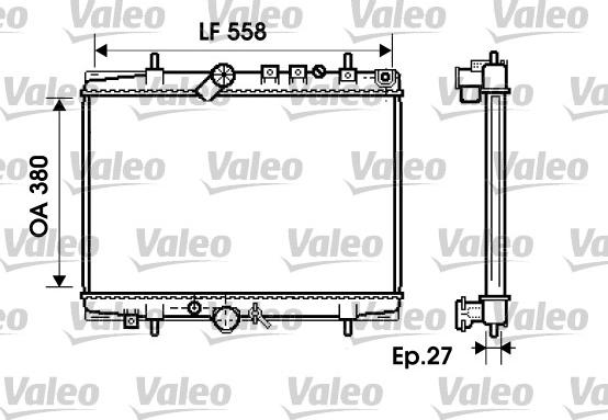 Valeo 734282 - Radiators, Motora dzesēšanas sistēma ps1.lv