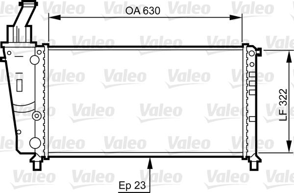 Valeo 734221 - Radiators, Motora dzesēšanas sistēma ps1.lv