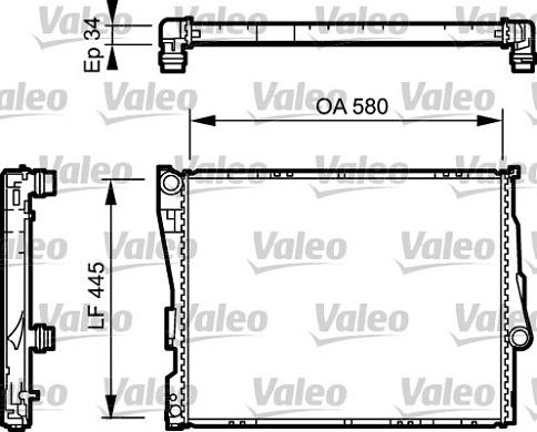 Valeo 734276 - Radiators, Motora dzesēšanas sistēma ps1.lv