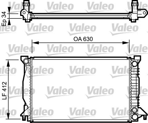 Valeo 734270 - Radiators, Motora dzesēšanas sistēma ps1.lv