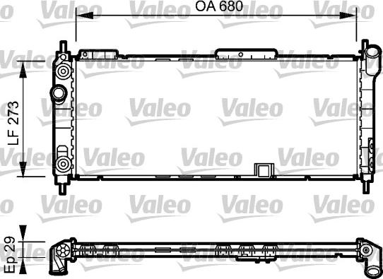 Valeo 734271 - Radiators, Motora dzesēšanas sistēma ps1.lv