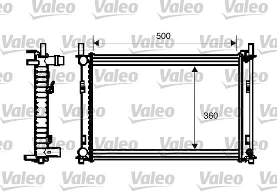 Valeo 734272 - Radiators, Motora dzesēšanas sistēma ps1.lv