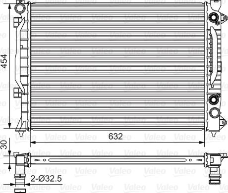 Valeo 734753 - Radiators, Motora dzesēšanas sistēma ps1.lv