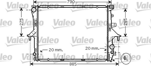 Valeo 734739 - Radiators, Motora dzesēšanas sistēma ps1.lv