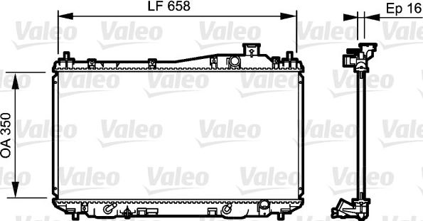 Valeo 734723 - Radiators, Motora dzesēšanas sistēma ps1.lv