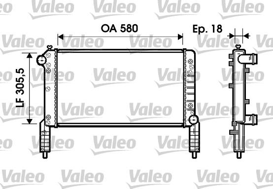 Valeo 734771 - Radiators, Motora dzesēšanas sistēma ps1.lv