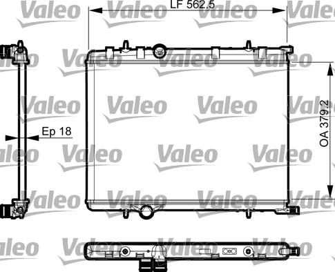 Valeo 735496 - Radiators, Motora dzesēšanas sistēma ps1.lv