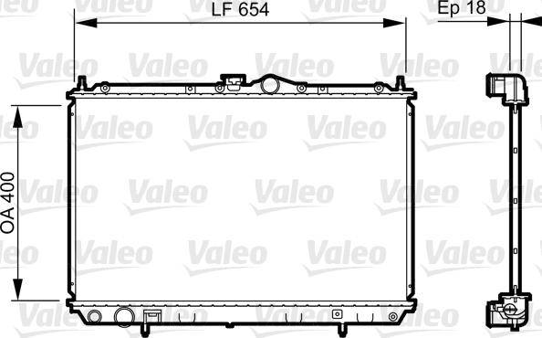 Valeo 735497 - Radiators, Motora dzesēšanas sistēma ps1.lv