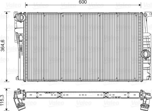 Valeo 735454 - Radiators, Motora dzesēšanas sistēma ps1.lv