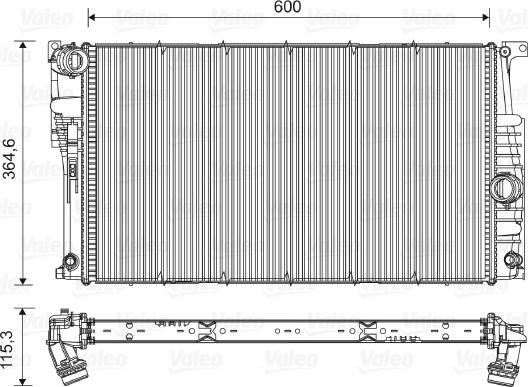 Valeo 735455 - Radiators, Motora dzesēšanas sistēma ps1.lv